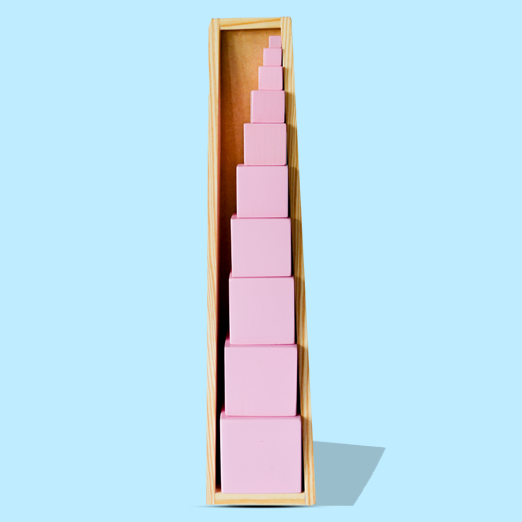Get Pink Tower Wooden Square Blocks Set for Creative Play – PlayBox