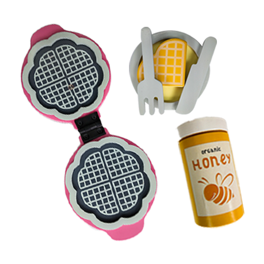 Sweet Treat - Waffle Maker Pink Color - PlayBox