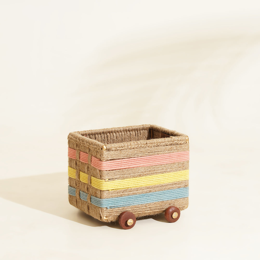 Leo Vroom set with basket - PlayBox
