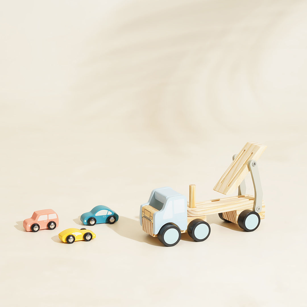 Leo Vroom set with basket - PlayBox