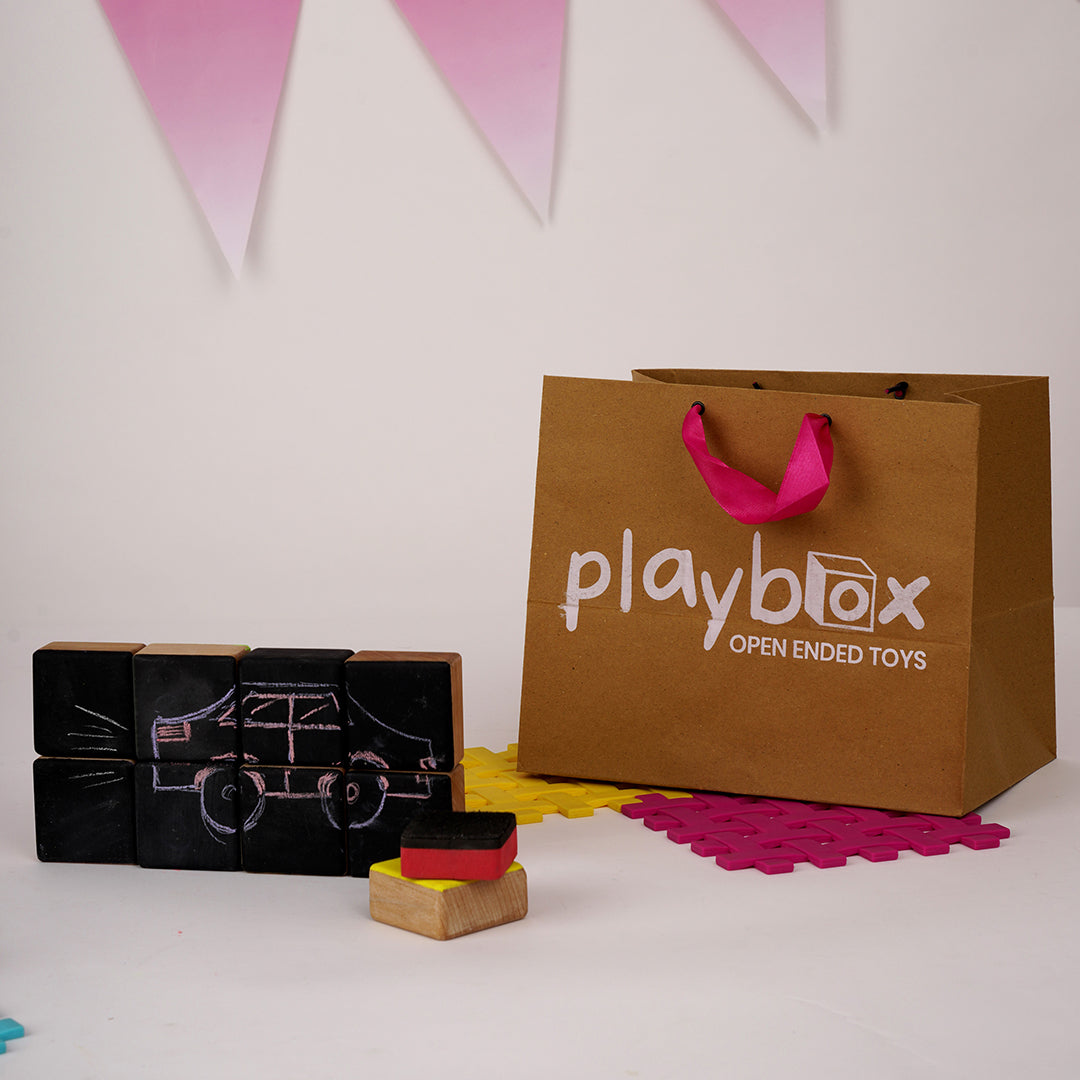 Chalk Board Block 4 pcs - PlayBox