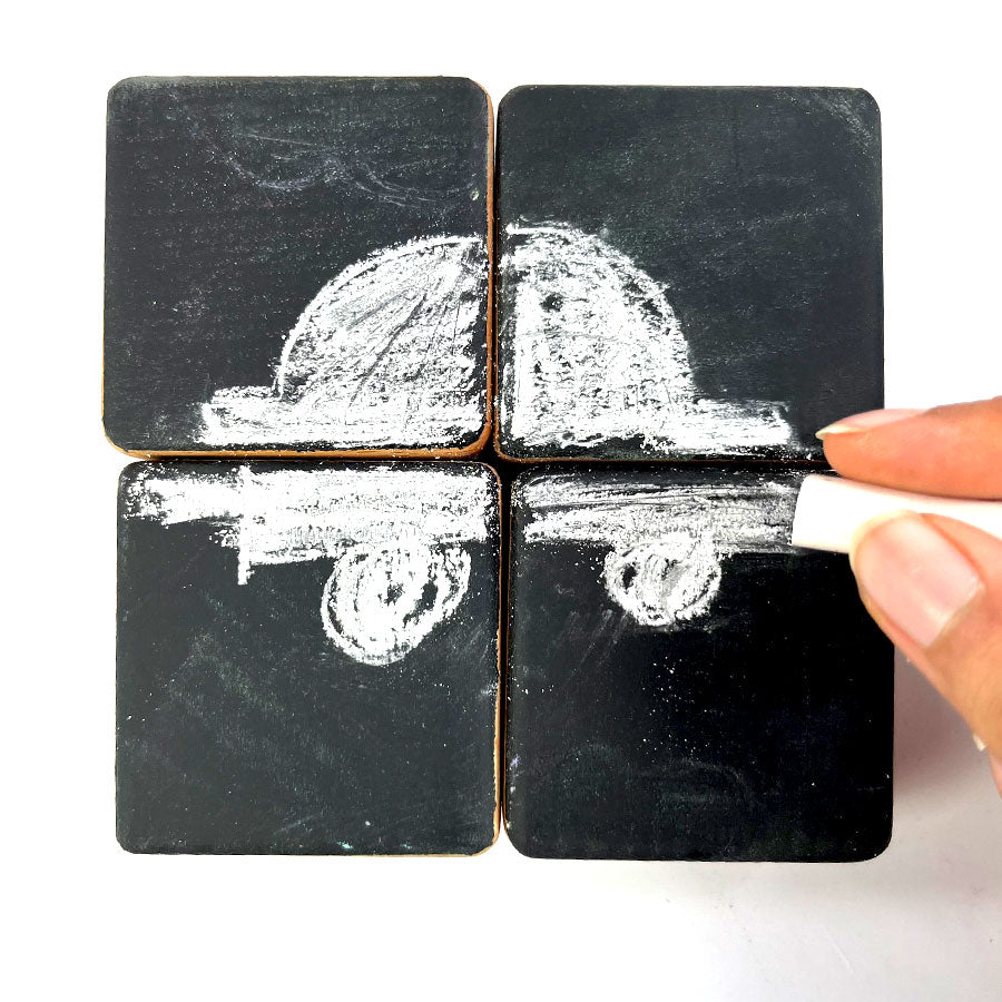 Chalk Board Block 4 pcs